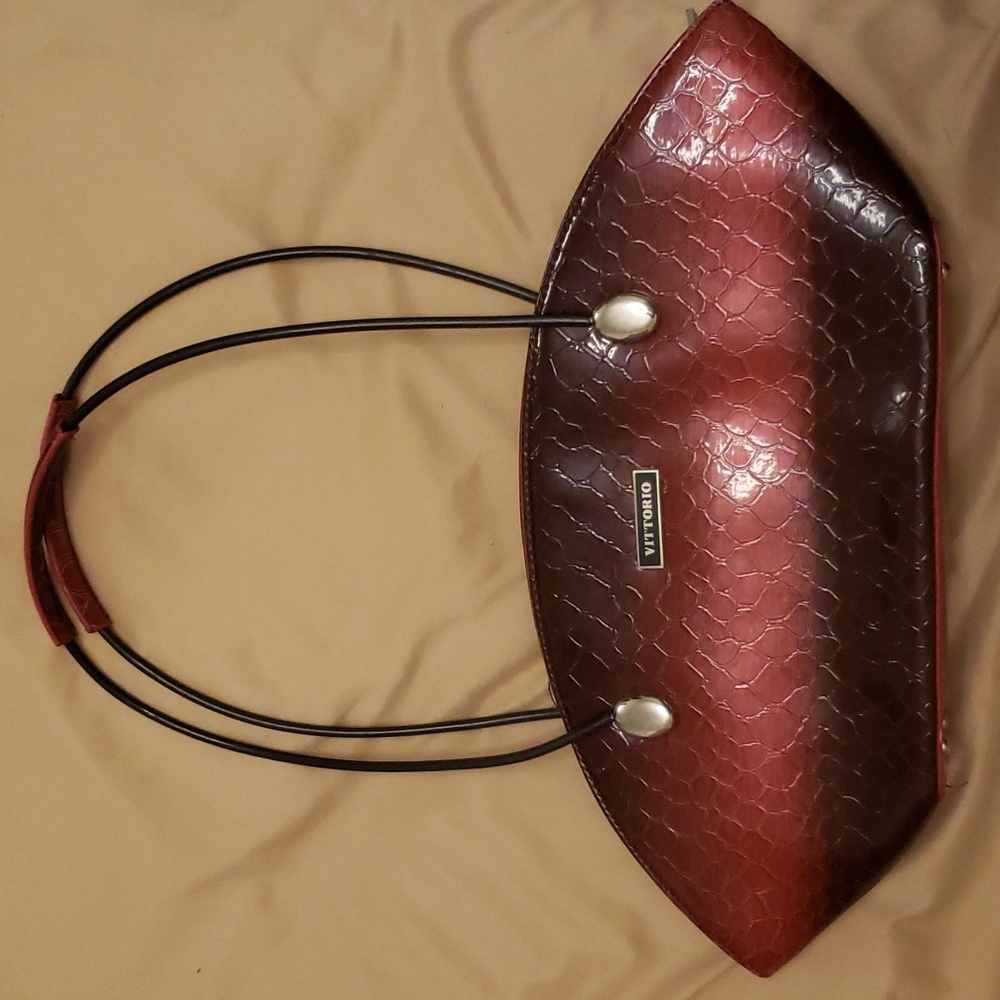 Vittorio Vintage Ombré Crocodile Print Handbag